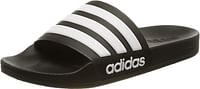 adidas Adilette Shower Slides Beach & Pool Unisex-adult Slide Sandal /Black (Matte Black-White-Core Black)/43 EU