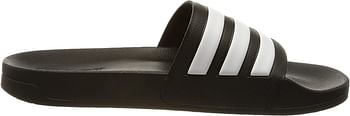 adidas Adilette Shower Slides Beach & Pool Unisex-adult Slide Sandal /Black (Matte Black-White-Core Black)/43 EU