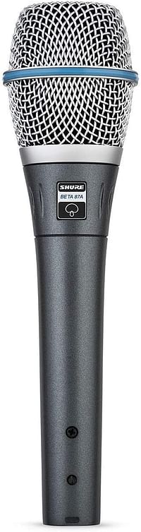 Shure BETA 87A, Vocal Microphone, Supercardioid Pattern, Professional Voice Recording, For Live Singing & Performance, Warm & Accurate Sound, Black