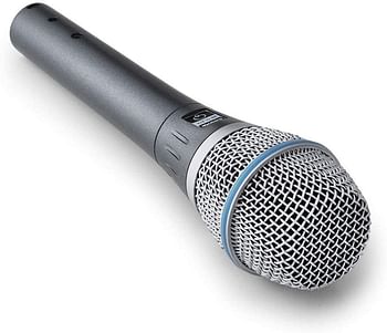 Shure BETA 87A, Vocal Microphone, Supercardioid Pattern, Professional Voice Recording, For Live Singing & Performance, Warm & Accurate Sound, Black