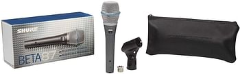 Shure BETA 87A, Vocal Microphone, Supercardioid Pattern, Professional Voice Recording, For Live Singing & Performance, Warm & Accurate Sound, Black