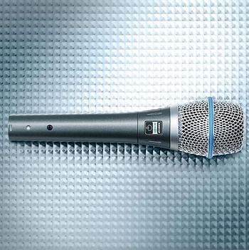 Shure BETA 87A, Vocal Microphone, Supercardioid Pattern, Professional Voice Recording, For Live Singing & Performance, Warm & Accurate Sound, Black