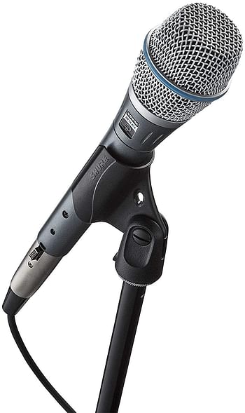 Shure BETA 87A, Vocal Microphone, Supercardioid Pattern, Professional Voice Recording, For Live Singing & Performance, Warm & Accurate Sound, Black