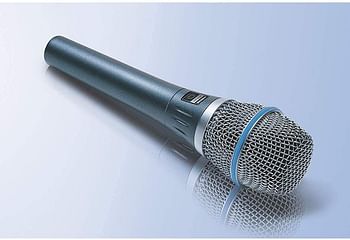 Shure BETA 87A, Vocal Microphone, Supercardioid Pattern, Professional Voice Recording, For Live Singing & Performance, Warm & Accurate Sound, Black