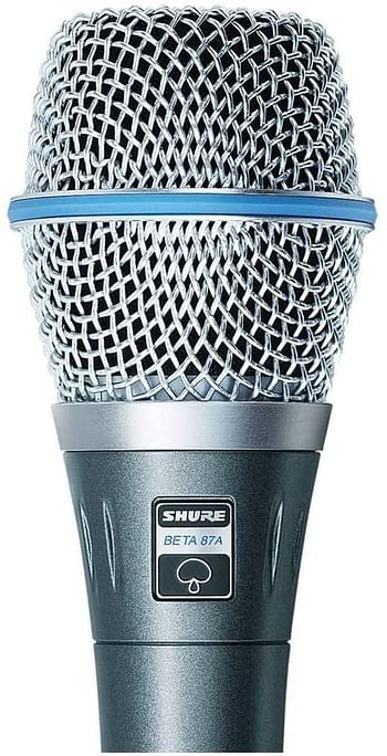 Shure BETA 87A, Vocal Microphone, Supercardioid Pattern, Professional Voice Recording, For Live Singing & Performance, Warm & Accurate Sound, Black