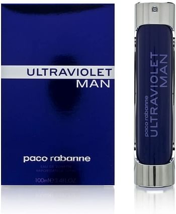 Paco Rabanne Ultraviolet - perfume for men, 100 ml - EDT Spray-multicolor