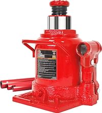 BIG RED T92007A Torin Hydraulic Stubby Low Profile Welded Bottle Jack, 20 Ton (40,000 lb) Capacity, Red/20 Ton (40,000 lb)/Red