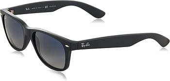 Ray-Ban RB2132 New Wayfarer Polarized Sunglasses /Matte Black-Polarized Blue Gradient/52 Millimeters