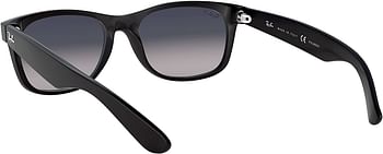 Ray-Ban RB2132 New Wayfarer Polarized Sunglasses /Matte Black-Polarized Blue Gradient/52 Millimeters