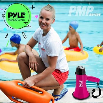 Pyle Megaphone Speaker PA Bullhorn/Pink/One size