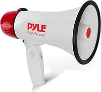 Pyle Megaphone Speaker PA Bullhorn/White