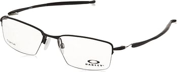 Oakley Men's Ox5113 Lizard Titanium Rectangular Prescription Eyeglass Frames/Satin Black-Demo Lens/54 Millimeters