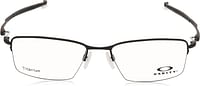 Oakley Men's Ox5113 Lizard Titanium Rectangular Prescription Eyeglass Frames/Satin Black-Demo Lens/54 Millimeters