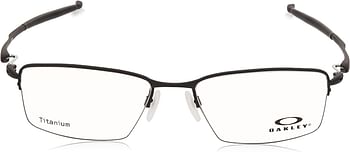 Oakley Men's Ox5113 Lizard Titanium Rectangular Prescription Eyeglass Frames/Satin Black-Demo Lens/54 Millimeters