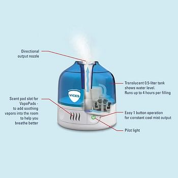 Vicks VUL505E1 Personal Humidifier - White