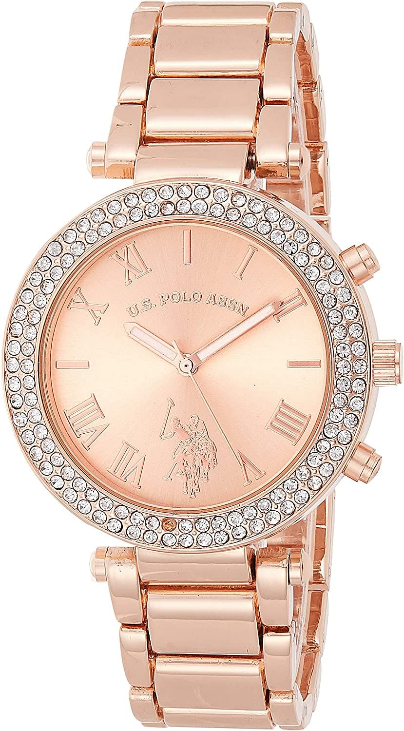 U.S. Polo Assn. USC40170 Women Quartz Rose Gold-Toned Dress Watch Rose Gold/39 millimeters