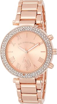 U.S. Polo Assn. USC40170 Women Quartz Rose Gold-Toned Dress Watch Rose Gold/39 millimeters