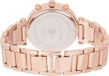 U.S. Polo Assn. USC40170 Women Quartz Rose Gold-Toned Dress Watch Rose Gold/39 millimeters