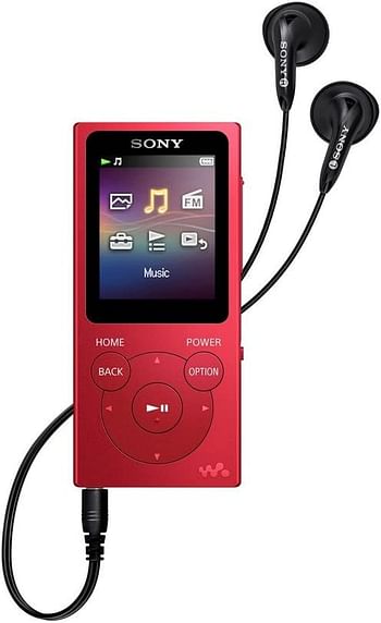 Sony Walkman Digital Media Player Nw-E394/Rc - Red