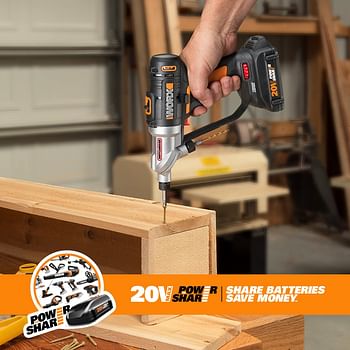 Worx WX176L.9 20V Power Share Switchdriver 2-in-1 Cordless Drill & Driver (Tool Only) Multicolor