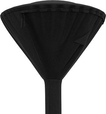 Outdoor Round Stand Up Patio Heater Cover, Black/One size