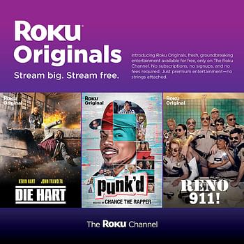 Roku Streaming Stick plus 4K HDR HD streaming player with 4x the wireless range & voice remote with TV power and volume, 3810R