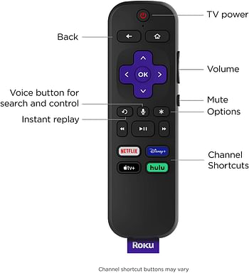 Roku Streaming Stick plus 4K HDR HD streaming player with 4x the wireless range & voice remote with TV power and volume, 3810R