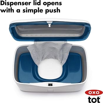 OXO Tot Perfect Pull Wipes Dispenser, Navy
