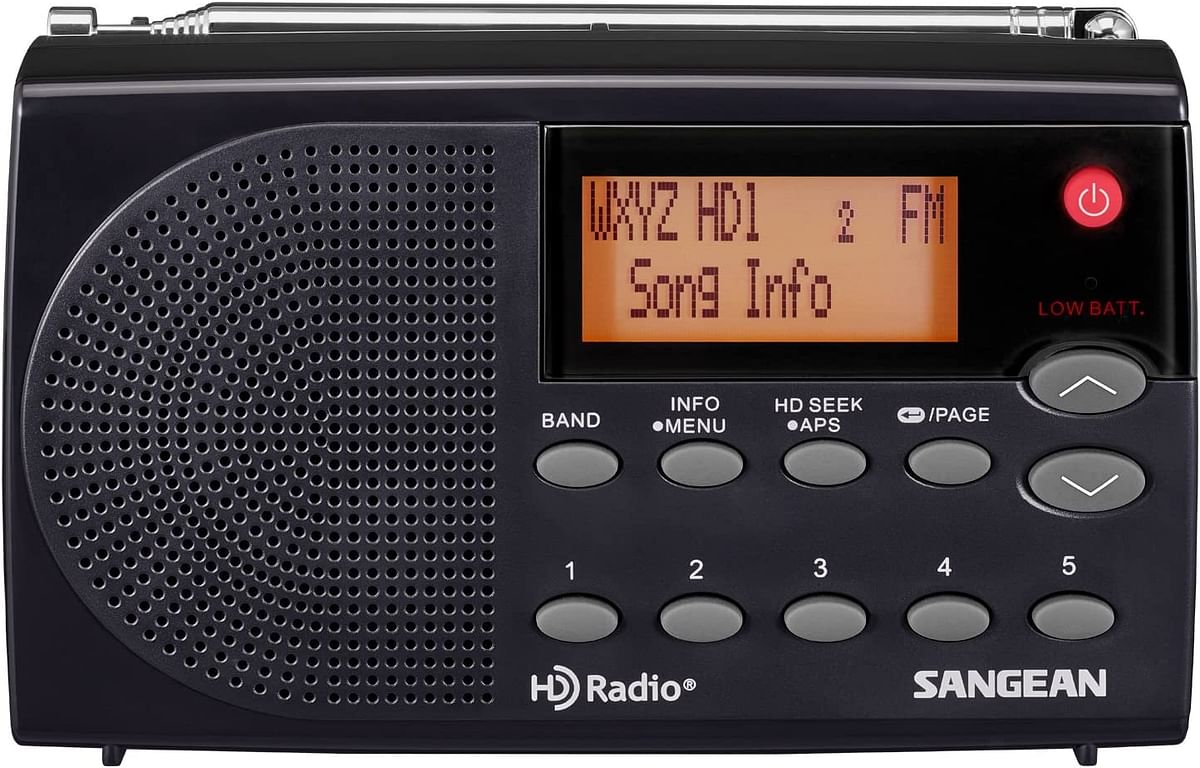 Sangean HDR-14 HD Radio/FM Stereo/AM Portable Radio, standart, Black