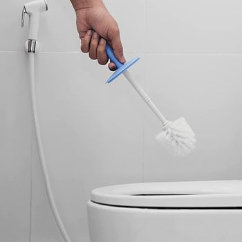 RoyalFord RFU9113 Closed Toilet Brush – with Hygiene Cap, Simple Design, Strong Grip Handle, Durable Material, Easy to Clean – for Nice, Clean Toilets
