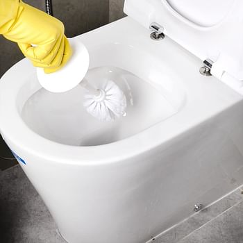 فرشاة حمام مغلقة من رويال فورد RFU9113 - مع قبعة للنظافة، تصميم بسيط، مقبض قوي، مادة متينة، سهلة التنظيف - للمرحاض اللطيفة والنظيفة