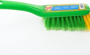 Scotch-Brite Dustpan & Brushet, Sweeping, Brush, Multiporpose. 1 Set/Pack, Green