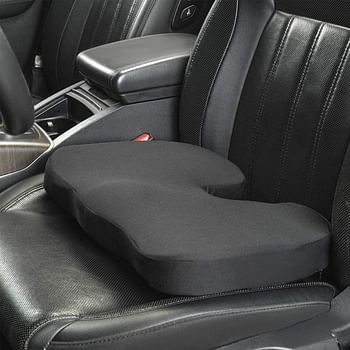 Memory Foam Seat Cushion - Black, U-Shape