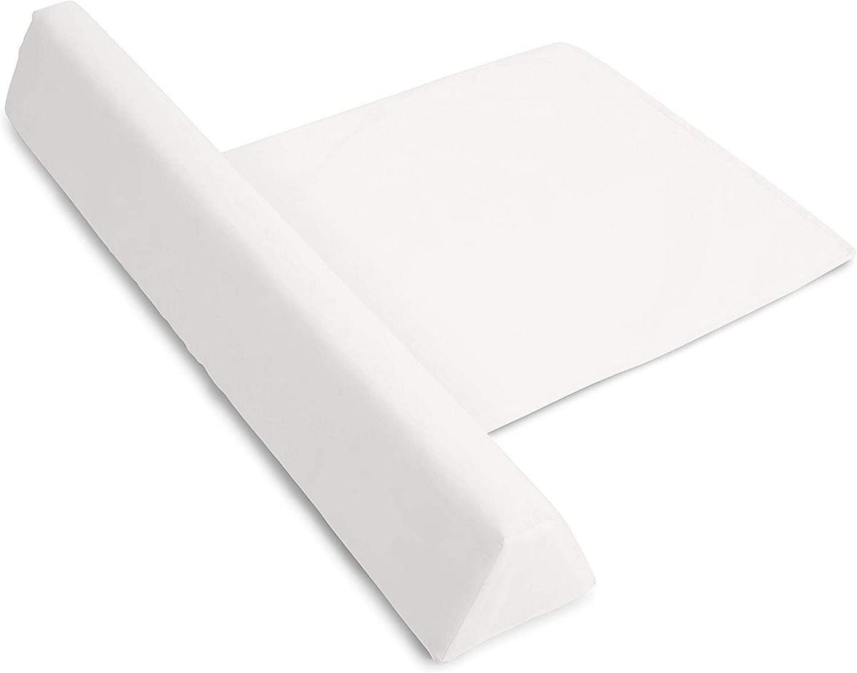 Soft & Secure Bedrail Bumper- WHITE-1 set (109.2 x 17.8 x 14 centimeters)