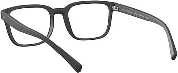 AX Armani Exchange Men's Ax3071f Asian Fit Rectangular Sungl /Matte Black-Demo Lens/54 Millimeters