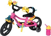 Zapf Creation BABY born Bike for 43 cm Doll - With Horn, Light & Mudguards - Easy for Small Hands, Creative Play Promotes Empathy & Social Skills, For Toddlers 3 Years & Up - Includes Water Bottle/Multicolor/One size
