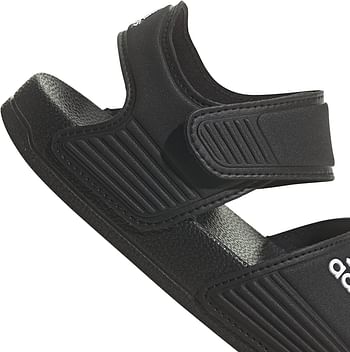 adidas ADILETTE SANDAL K Unisex-Kids Shoes/CBLACK-FTWWHT-CBLACK/30 EU