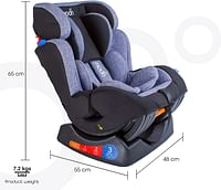 مقعد سيارة للرضع والأطفال الرضع من Moon Sumo مناسب من الولادة حتى 6 سنوات - (المجموعة (0،1،2) (0-25 كجم) بنفسجي أسود