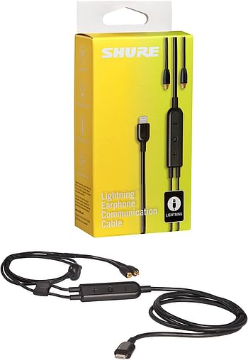 Shure RMCE Remote And Lightning Cable For SE Earphones, /SE215 Lightning Cable Black/SE215 Lightning Cable Black/One size