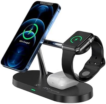 MYCANDY 5 in 1 Wireless Charger, Black/one size