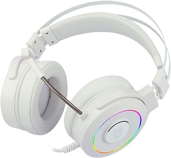 Redragon LAMIA 2 white, USB RGB Gaming Headset w/stand