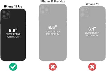 LifeProof FRĒ SERIES Waterproof Case for iPhone 11 Pro - BLACK/15.24x8.38x1.02