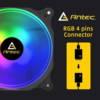 Antec F12 RGB Cabinet Fan (Single Pack) Multi color