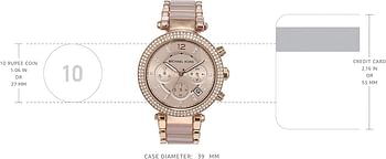 Michael Kors Women's Chronograph Quartz Watch, MK5896/ Rose Gold