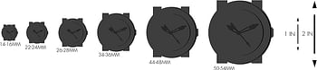 ساعة امبوريو ارماني AR1410 للرجال كوارتز، عرض انالوج وسوار سيراميك - أسود