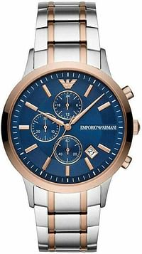Emporio Armani Mens Quartz Watch, Chronograph Display and Stainless Steel Strap AR80025/Chronograph/Multicolor