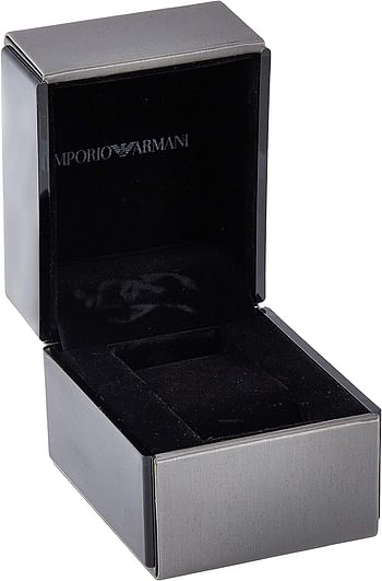 Emporio Armani Men's Quartz Watch Analog Display and Stainless Steel Strap AR2498 - Black