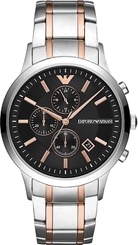 Emporio Armani Mens Quartz Watch, Chronograph Display and Stainless Steel Strap AR11165