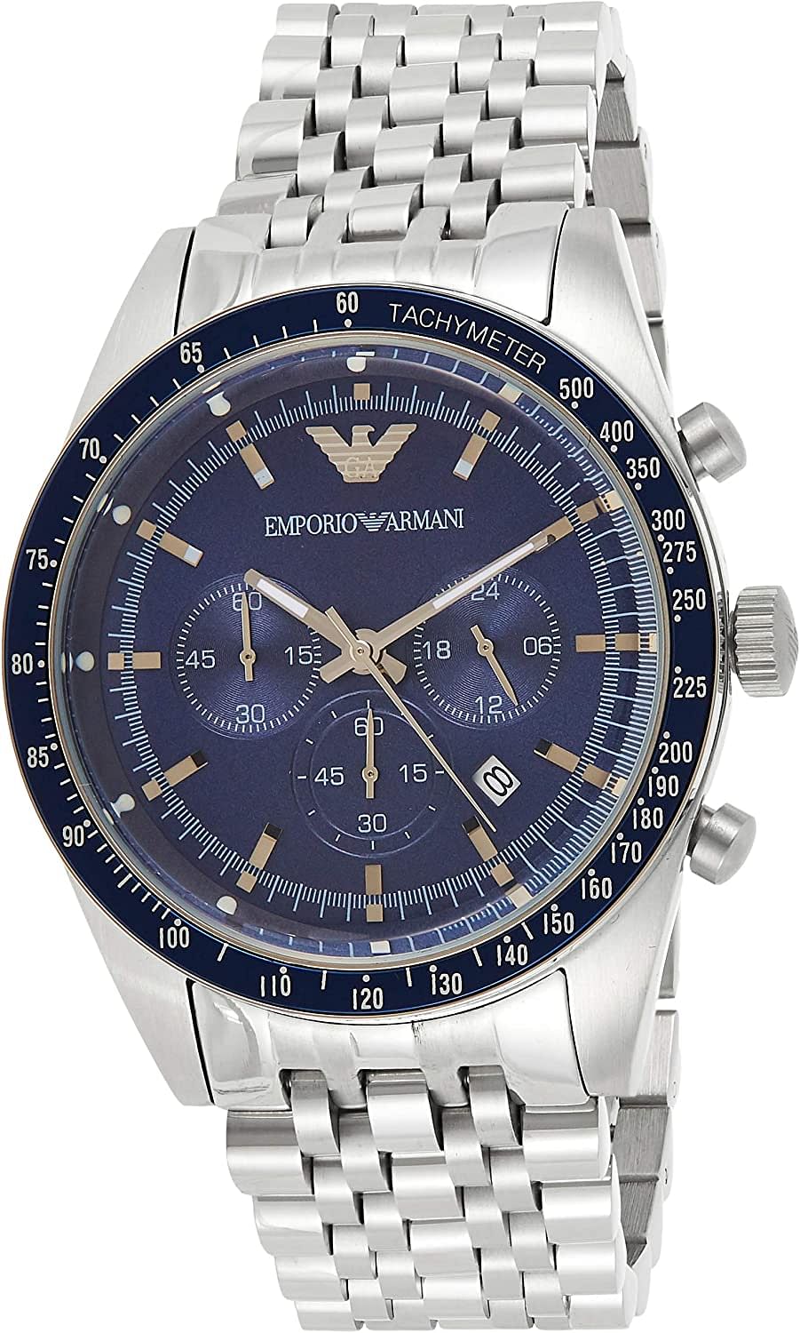 Emporio Armani Men's Watch, Analog Display, AR6072 - Silver
