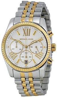 Michael Kors Women's Quartz Watch, Chronograph Display and Stainless Steel Strap MK5955/Chronograph/Silver